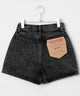 台形デニムショートパンツ