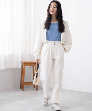 ホワイト　モデル:163cm M着用