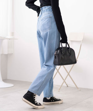 デニム淡色　モデル:163cm M着用