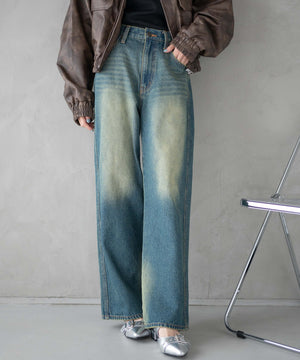 デニム(インディゴオーバーダイ)　モデル:161cm M着用