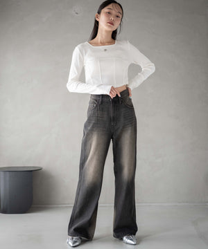 ブラック(ブラックオーバーダイ)　モデル:161cm M着用