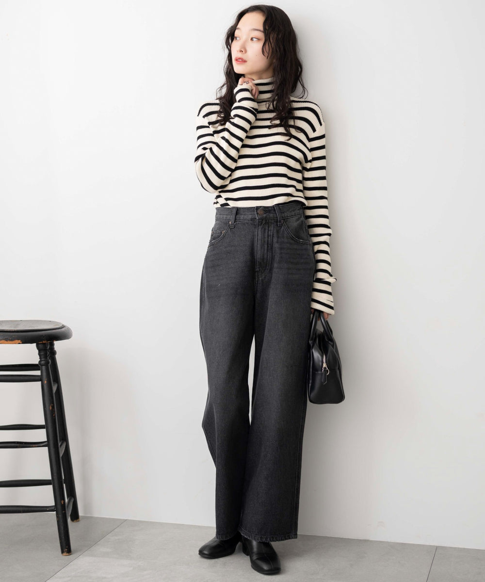 ブラック中濃色　モデル:161cm M着用