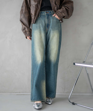 デニム(インディゴオーバーダイ)　モデル:161cm M着用