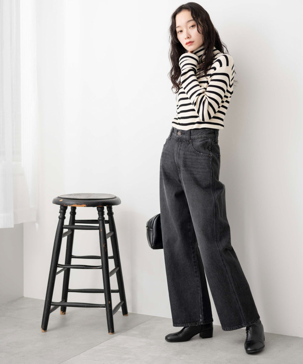 ブラック中濃色　モデル:161cm M着用