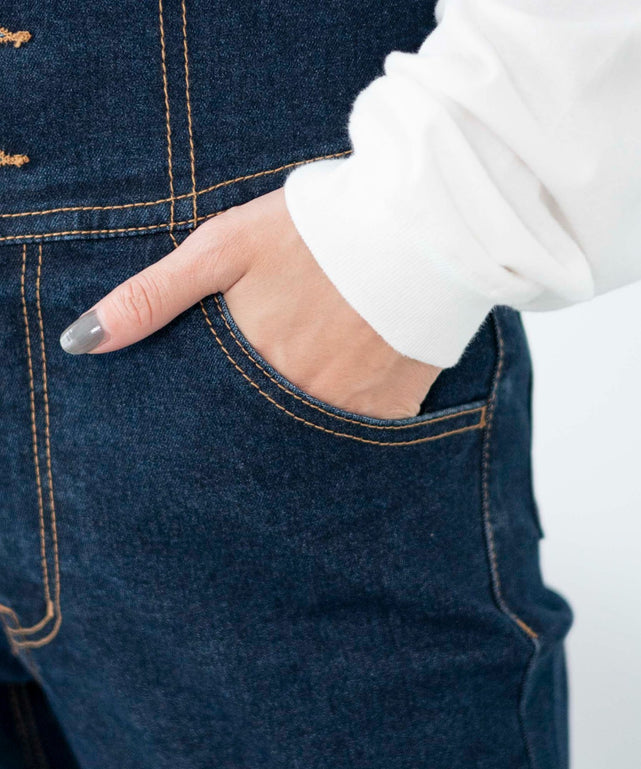 デニム濃色　モデル:161cm M着用