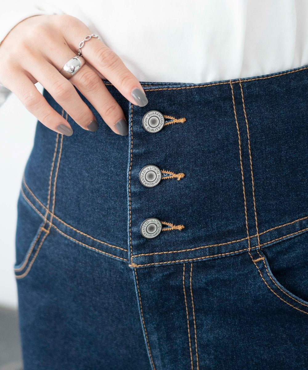 デニム濃色　モデル:161cm M着用