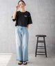デニム淡色　モデル:161cm M着用