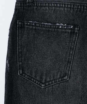 セミフレアデニムパンツ