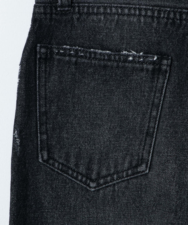 セミフレアデニムパンツ