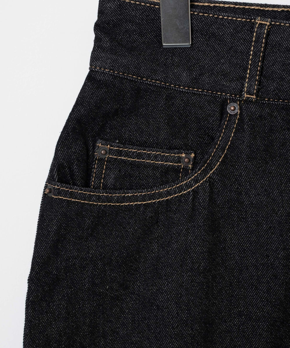 台形デニムミニスカート