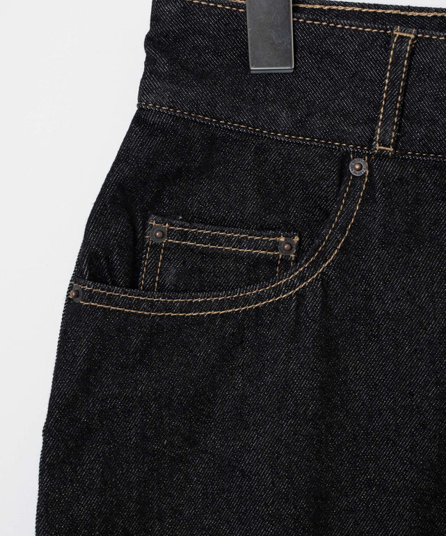 台形デニムミニスカート