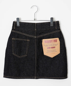 台形デニムミニスカート