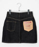 台形デニムミニスカート