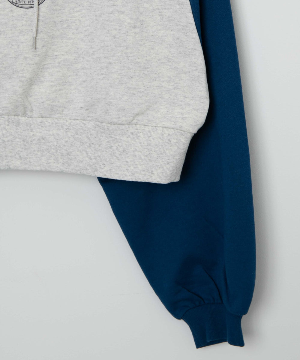 ラグランショートパーカー