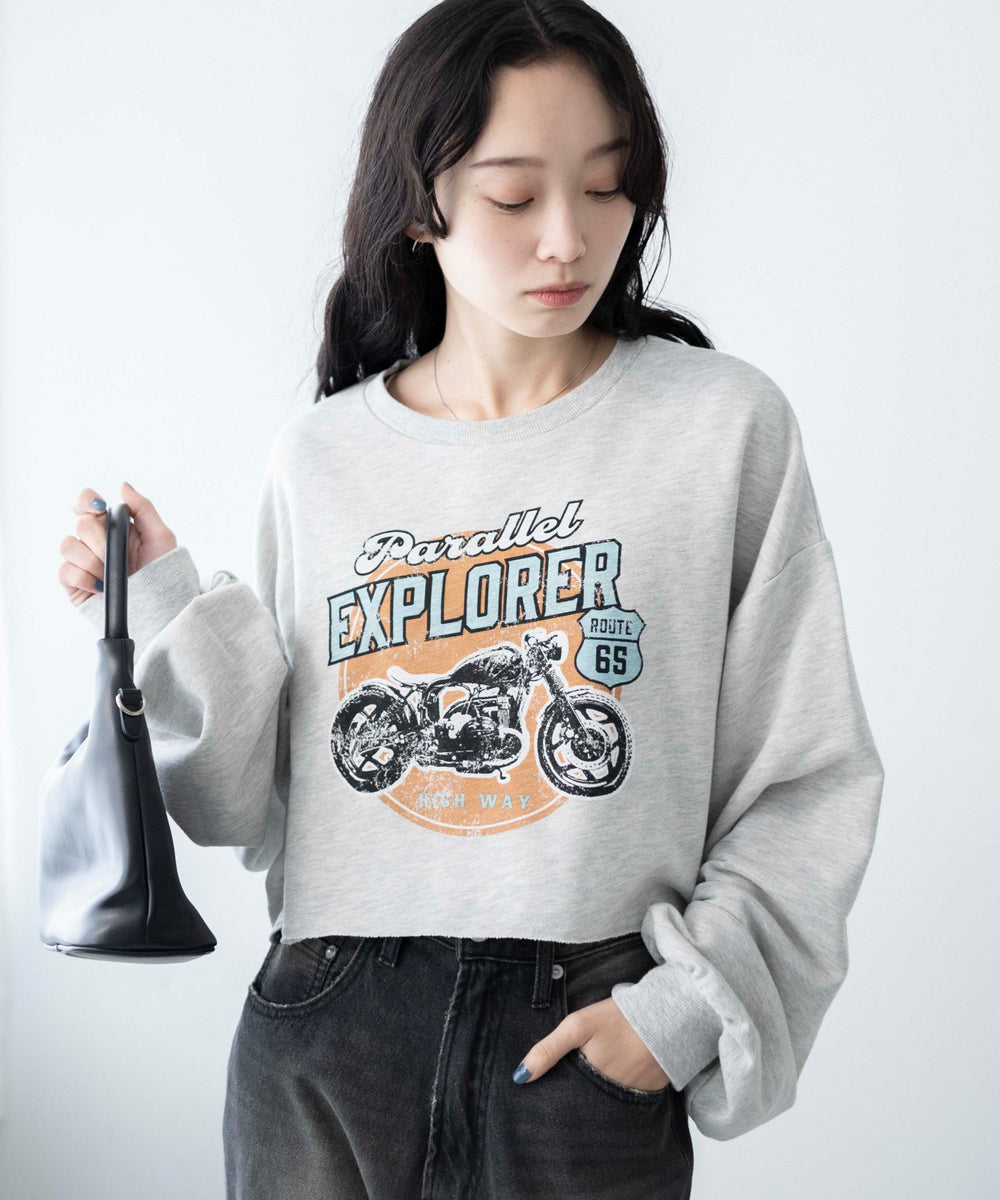 杢グレー　モデル:161cm F着用