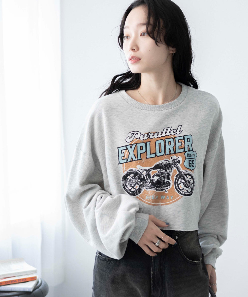 杢グレー　モデル:161cm F着用