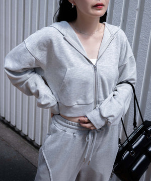 杢グレー　モデル:155cm F着用