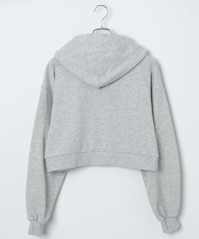 ショートジップパーカー