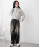 杢グレー　モデル:161cm F着用