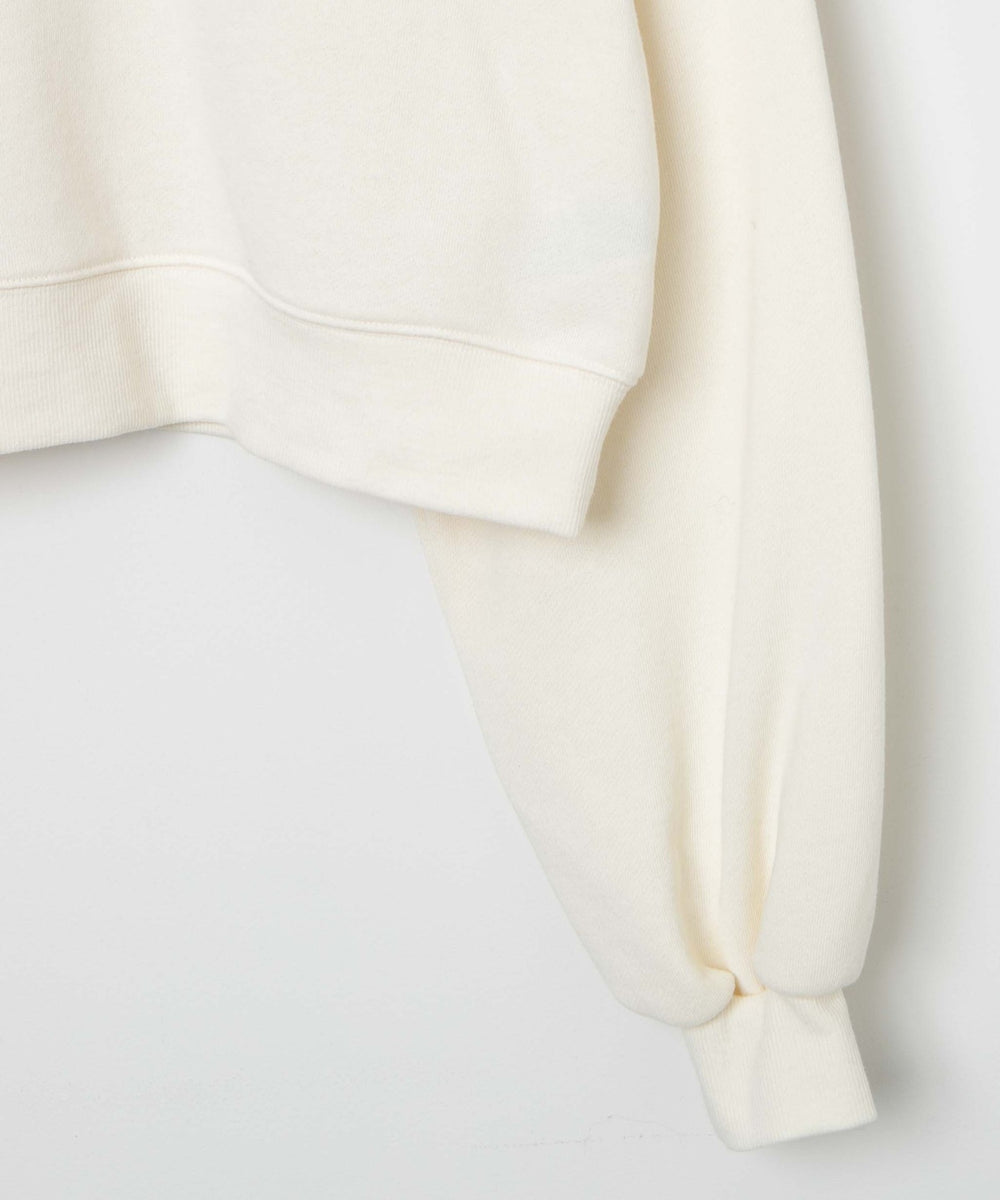 ハーフジップショートスウェット