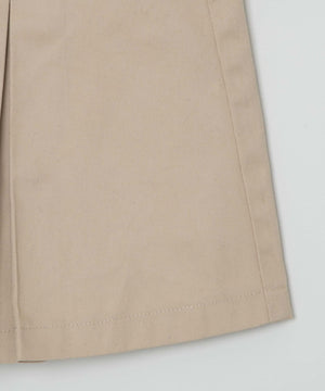 ベルト付チノプリーツスカパン