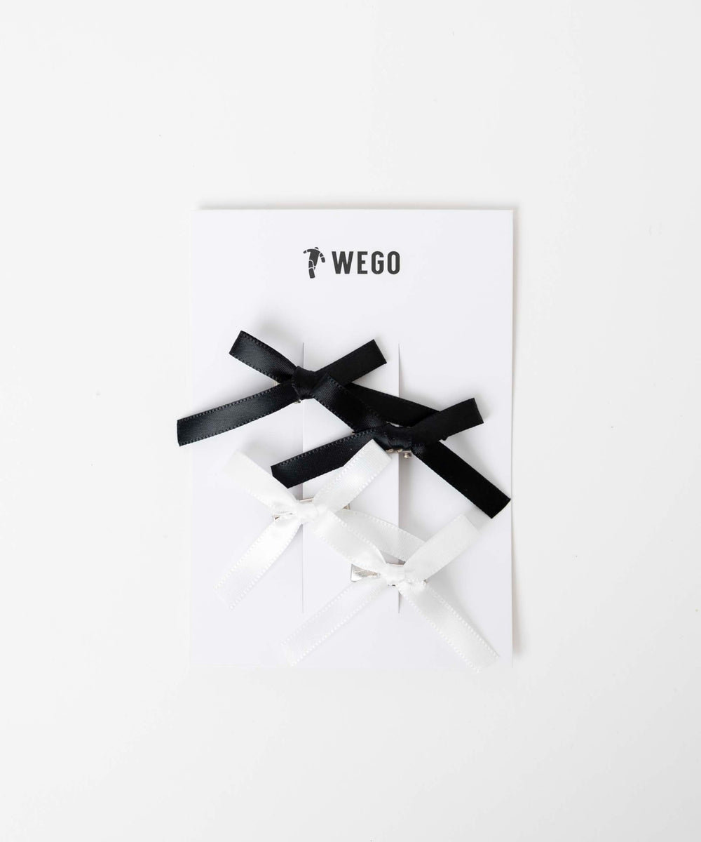 サテンブラック×ホワイト（柄1）