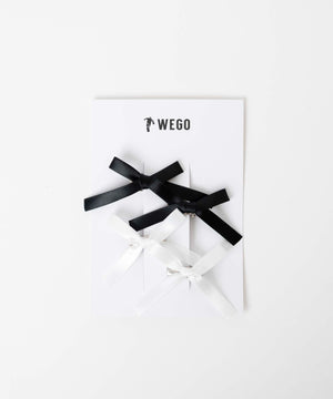 サテンブラック×ホワイト（柄1）