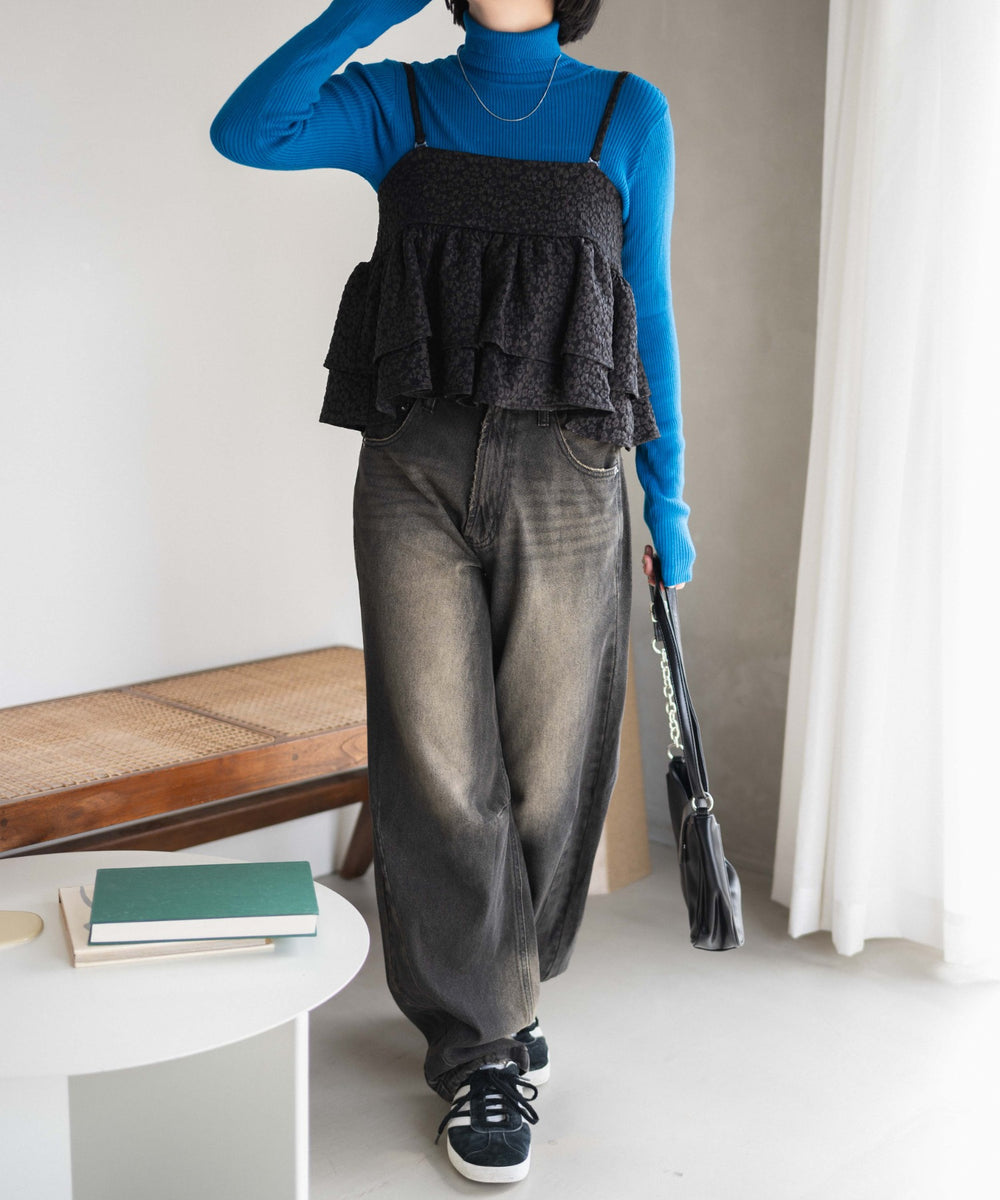 ブルー　モデル:155cm M着用