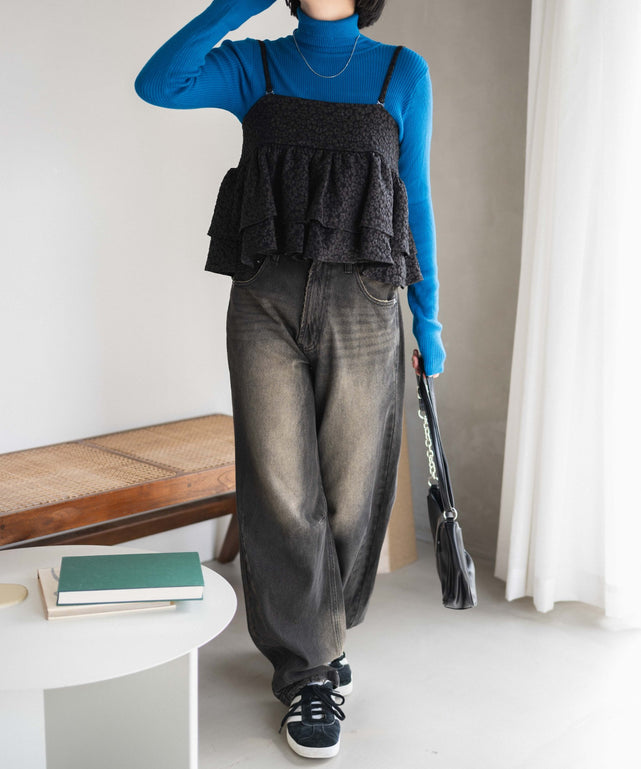 ブルー　モデル:155cm M着用