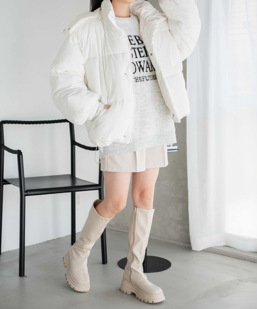 ホワイト 　モデル:155cm M着用