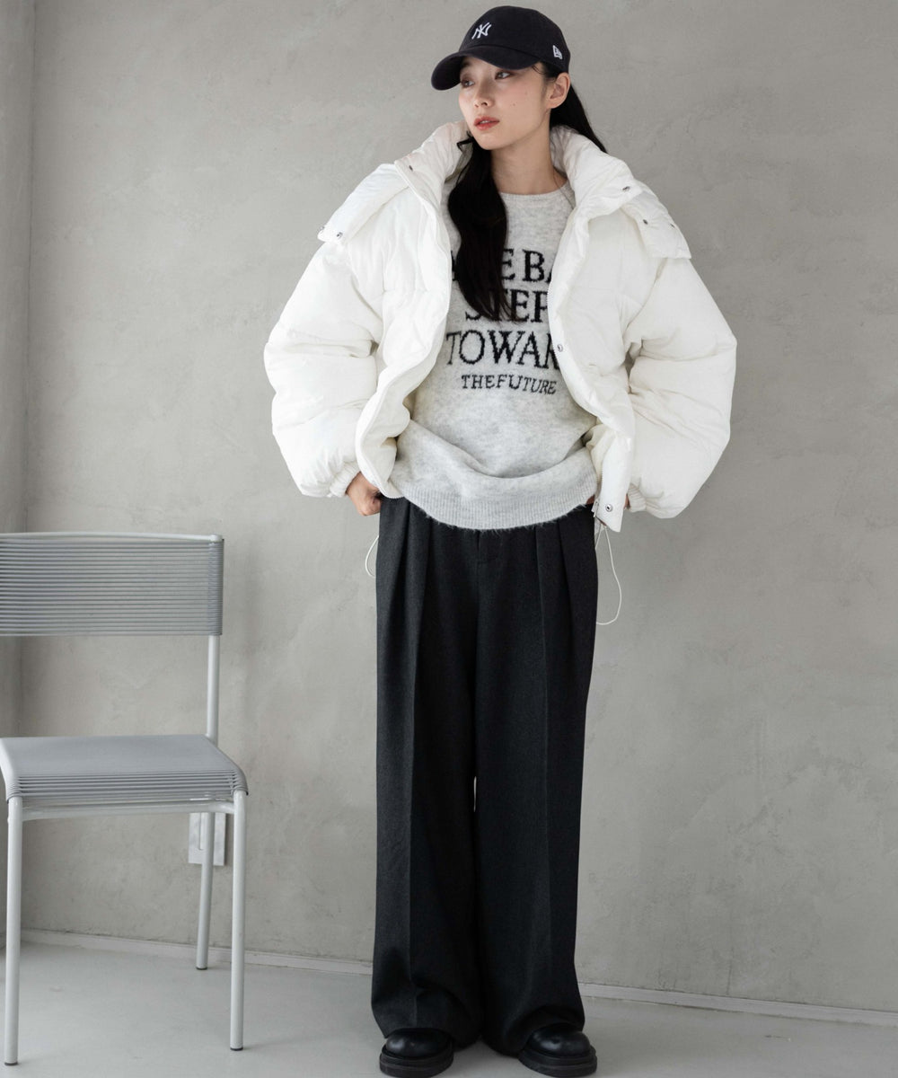 ホワイト　モデル:161cm M着用