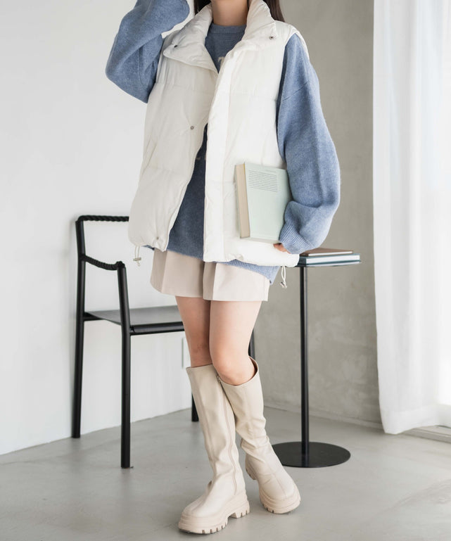 ホワイト 　モデル:155cm F着用