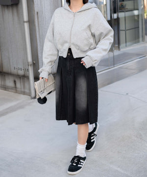 杢グレー　モデル:155cm F着用