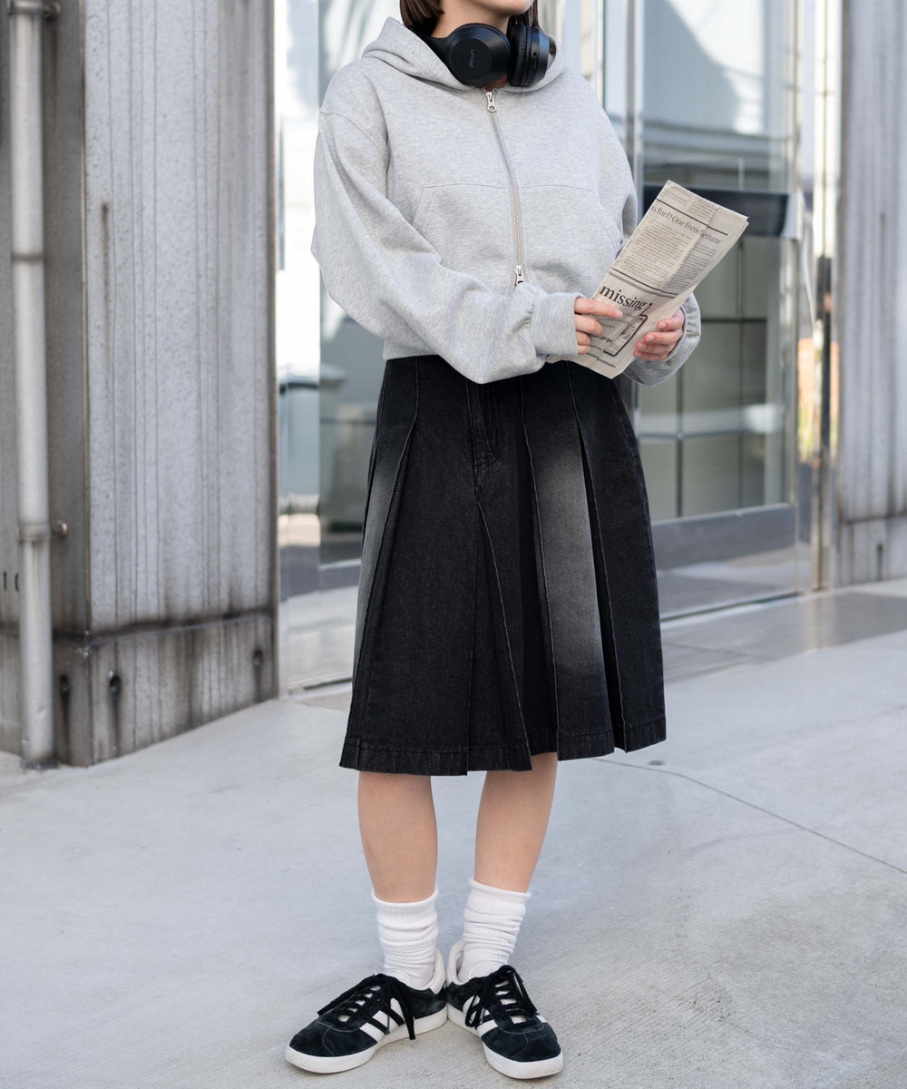 杢グレー　モデル:155cm F着用