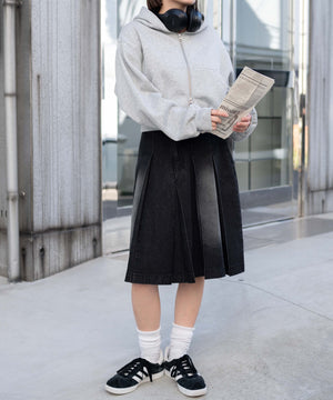 杢グレー　モデル:155cm F着用