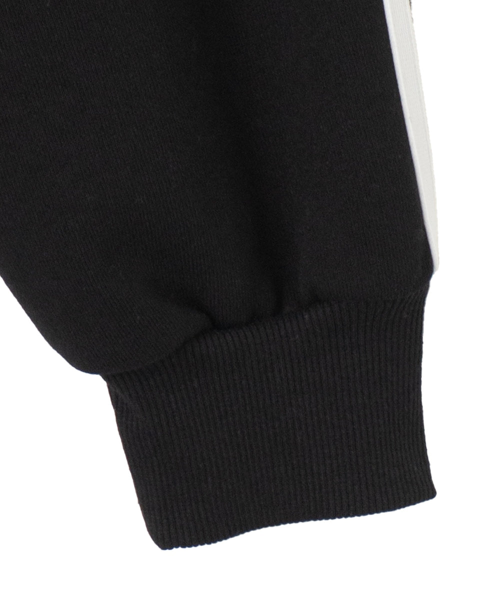 裏起毛Wジップショートパーカー