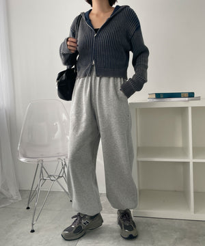 杢グレー　モデル:155cm M着用