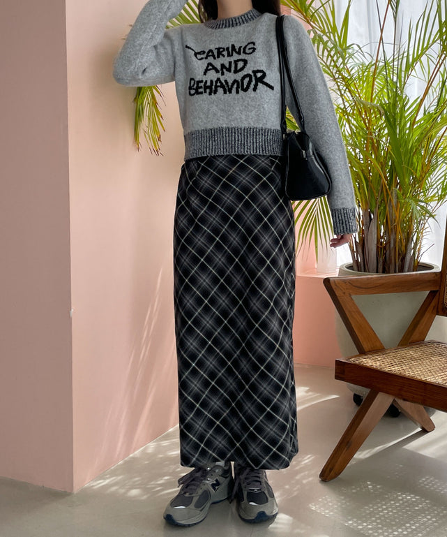 杢グレー　モデル:155cm F着用