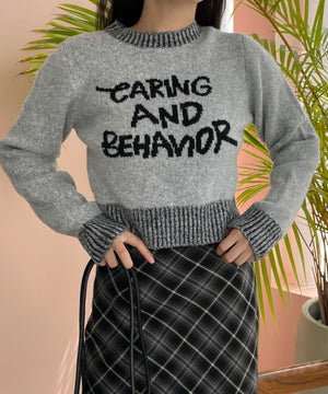 杢グレー　モデル:155cm F着用