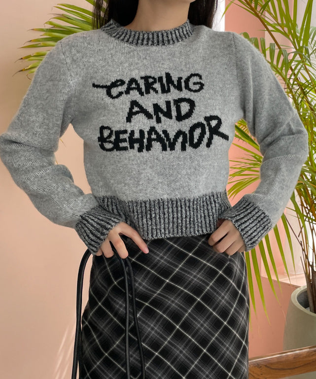 杢グレー　モデル:155cm F着用