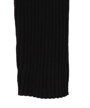 リブハイネックショートニット