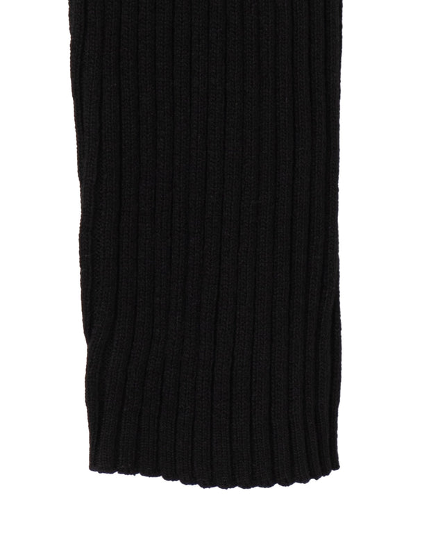 リブハイネックショートニット