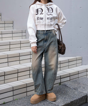 ホワイトアイボリー　モデル:155cm F着用