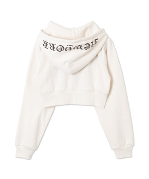 グラフィック裏起毛ショートZIPパーカー