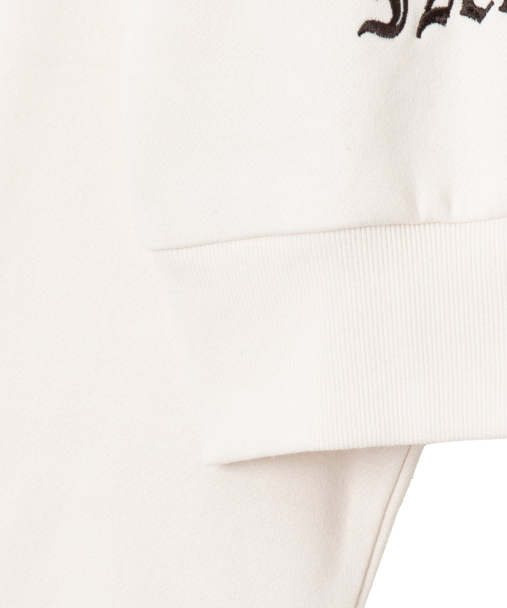 グラフィック裏起毛ショートZIPパーカー