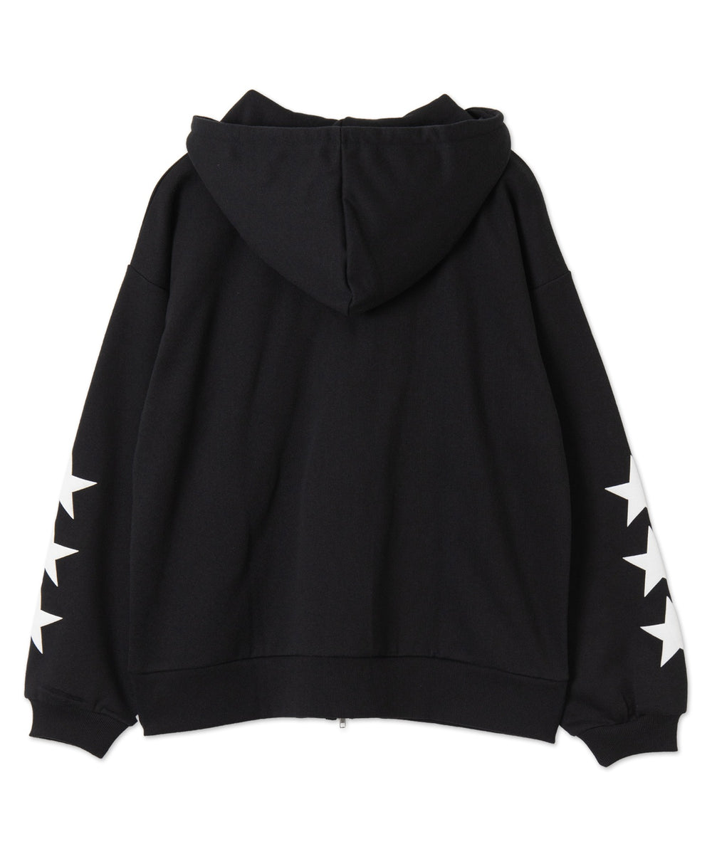 ナンバリング裏起毛BIGジップパーカー