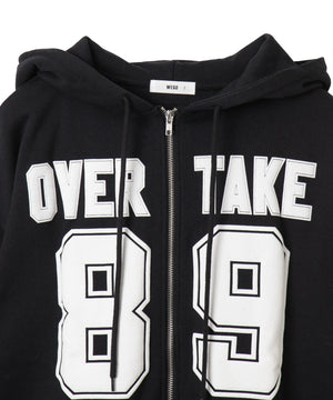 ナンバリング裏起毛BIGジップパーカー