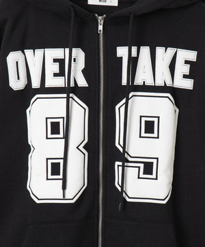 ナンバリング裏起毛BIGジップパーカー