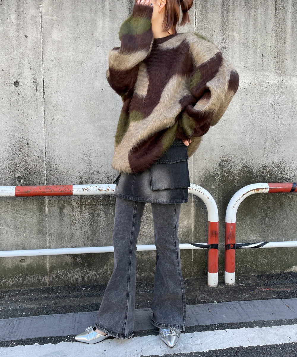 カーキ モデル：155cm F着用