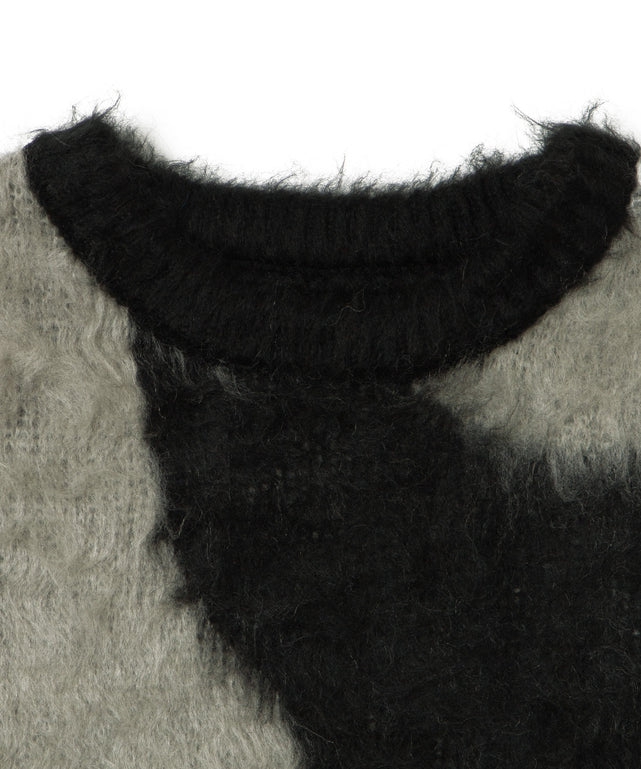 マーブルシャギーニットプルオーバー